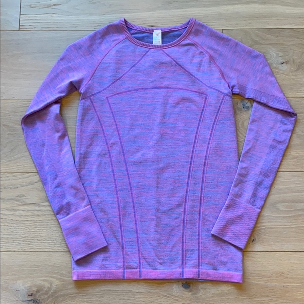 Girls Ivivva Fly Tech Long-sleeve purple/pink top